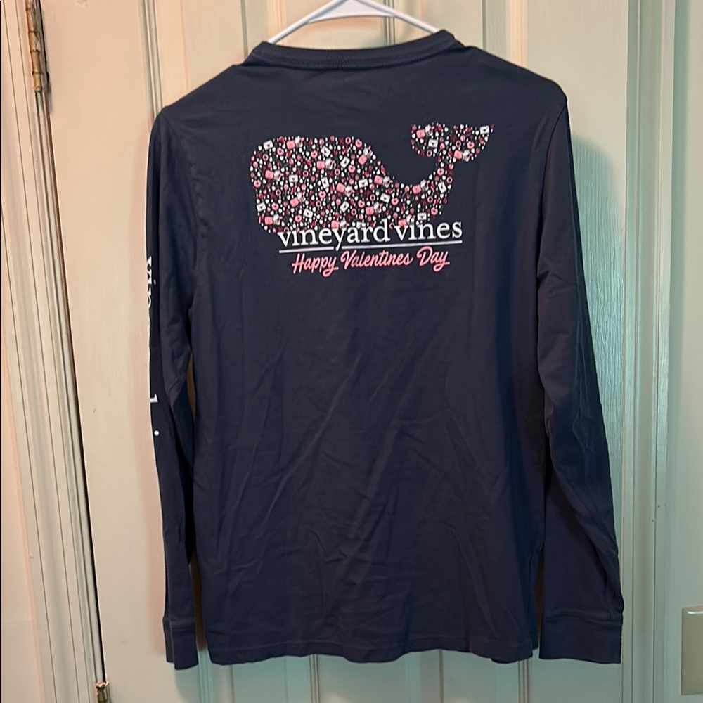 Vineyard Vines Blue Long Sleeve Tee Classic Design